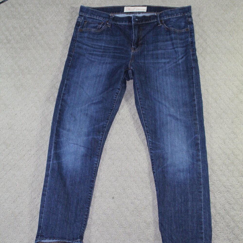 Gap 1969 Red Best Girlfriend Dark Blue Jeans Skinny Sz 30